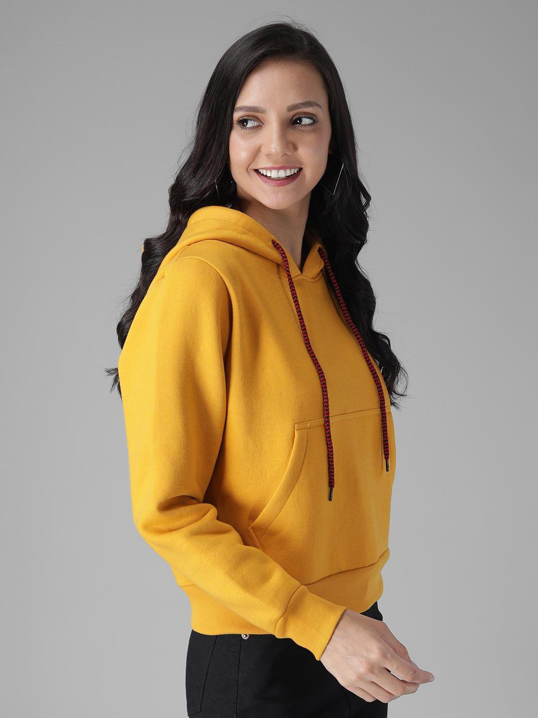 KOTTY Full Sleeve Solid Women Sweatshirt 