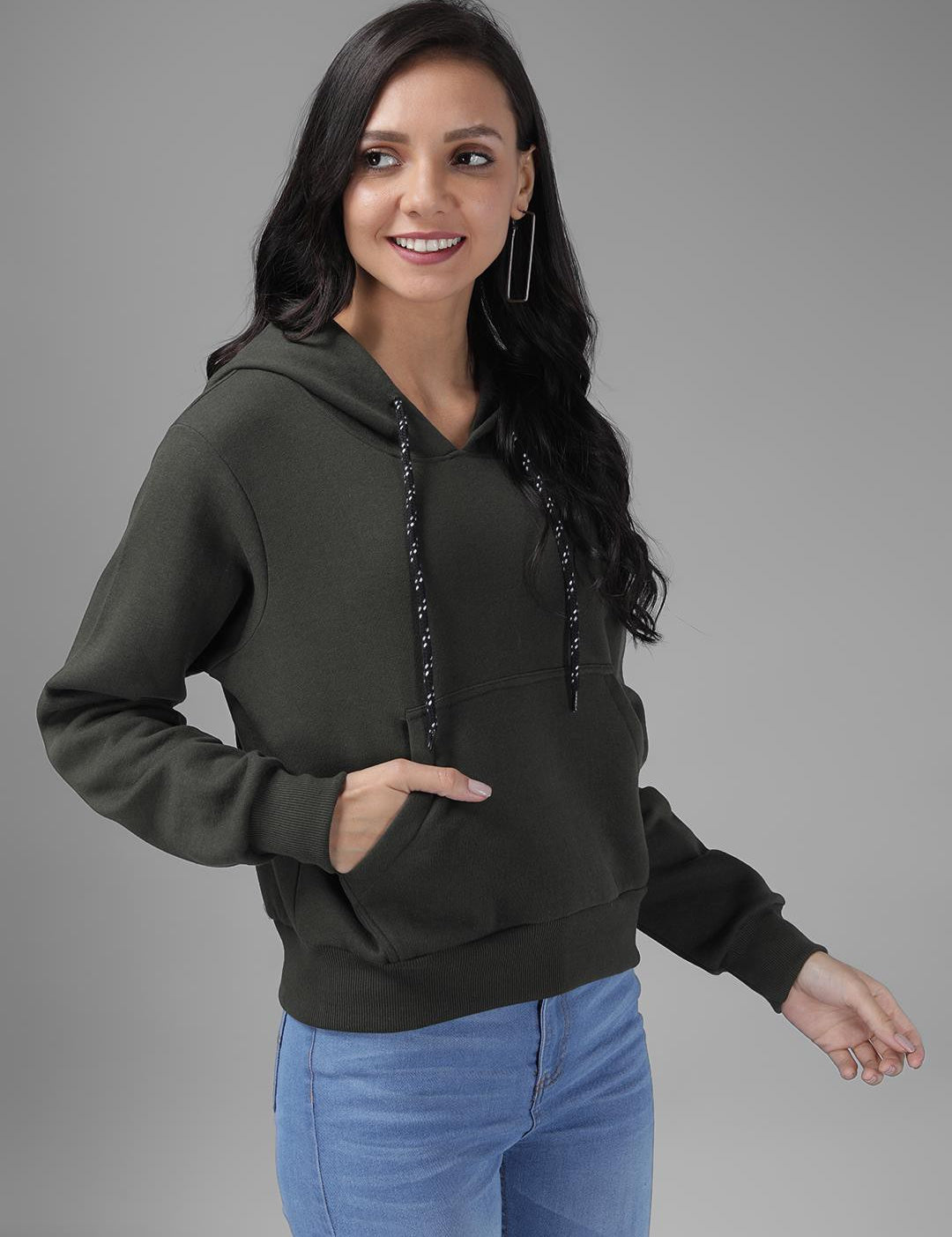 KOTTY Full Sleeve Solid Women Sweatshirt 