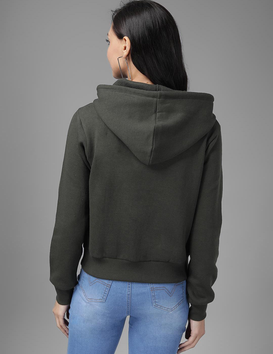KOTTY Full Sleeve Solid Women Sweatshirt 