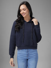 KOTTY Full Sleeve Solid Women Sweatshirt 