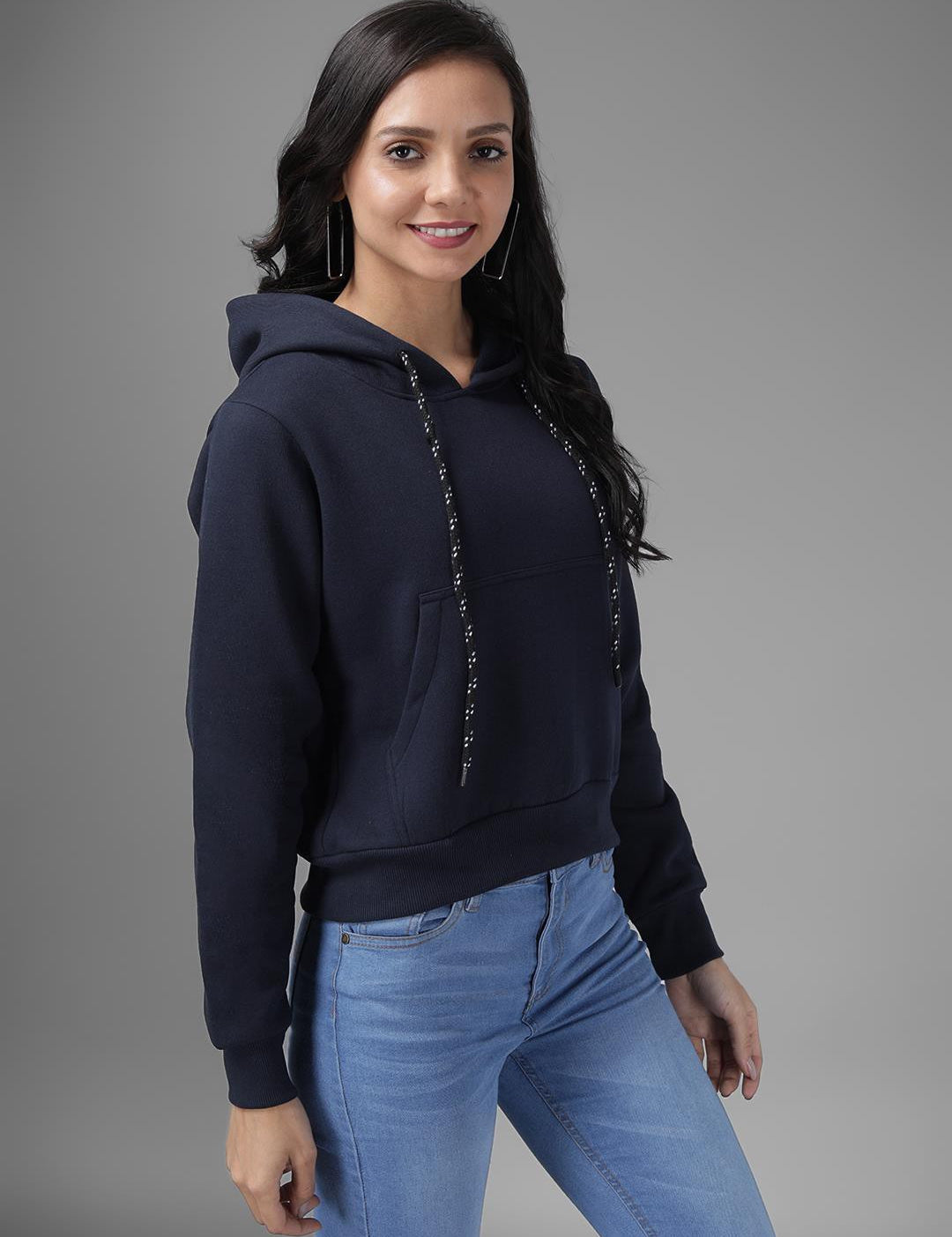 KOTTY Full Sleeve Solid Women Sweatshirt 