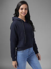 KOTTY Full Sleeve Solid Women Sweatshirt 