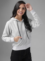 KOTTY Full Sleeve Color Block Women Sweatshirt 