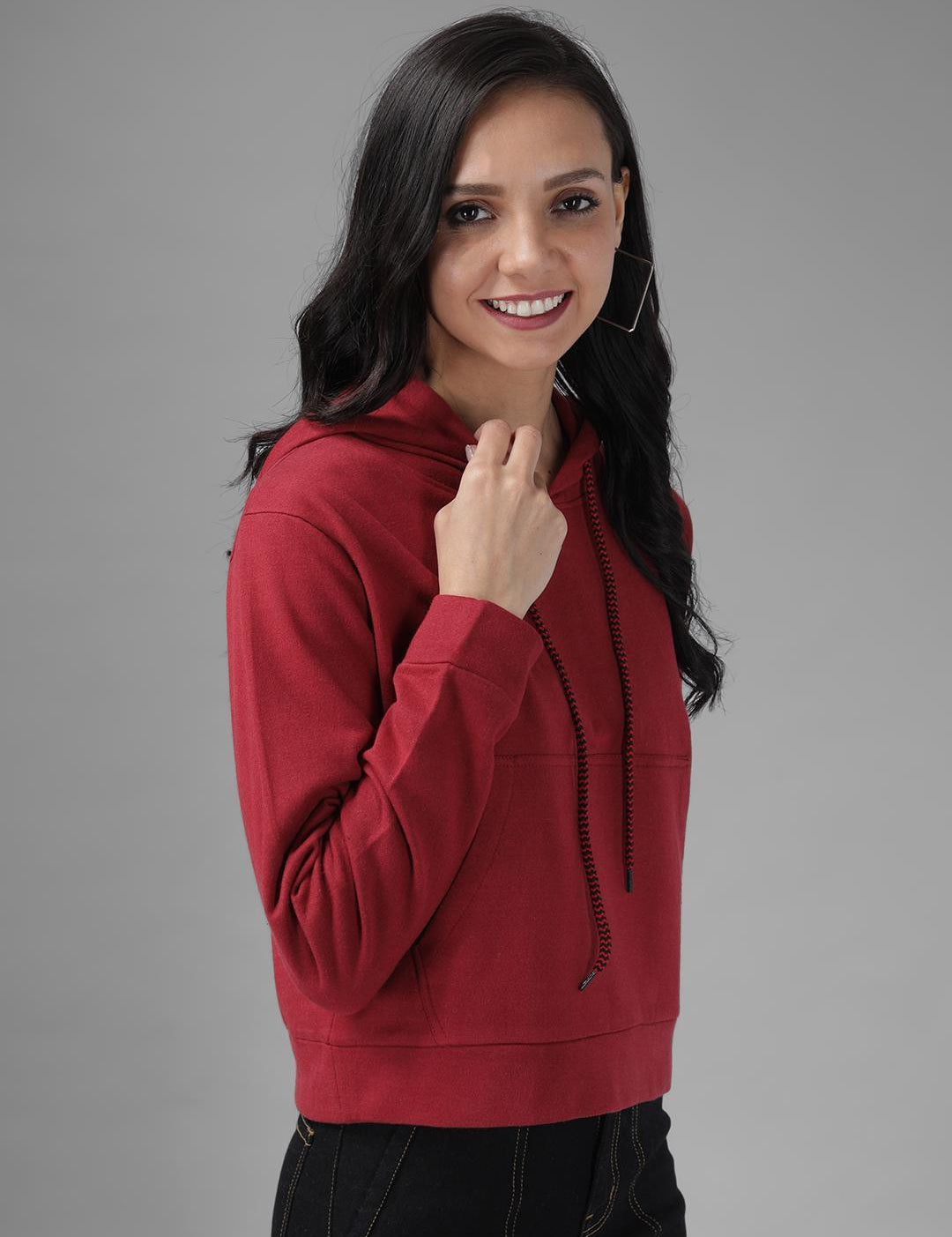 KOTTY Full Sleeve Solid Women Sweatshirt 