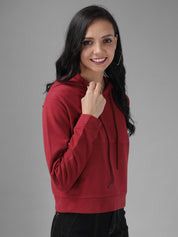 KOTTY Full Sleeve Solid Women Sweatshirt 