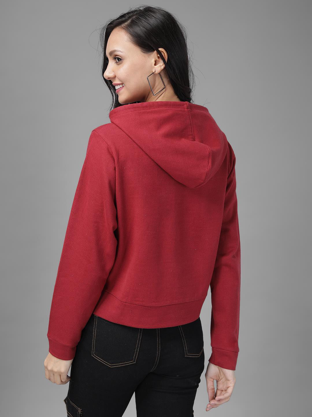 KOTTY Full Sleeve Solid Women Sweatshirt 