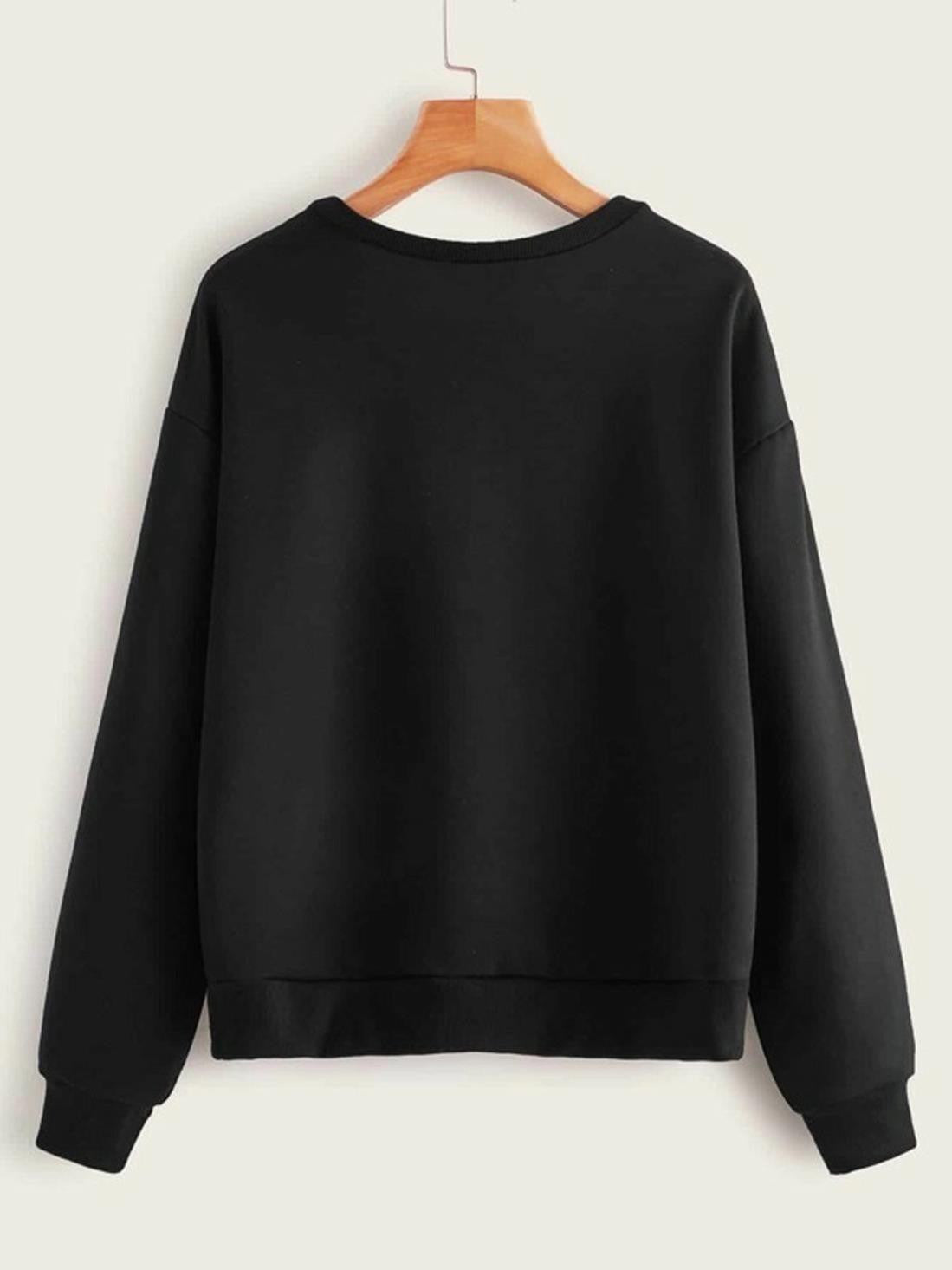 KOTTY Full Sleeve Graphic Print Women Sweatshirt 