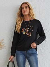 KOTTY Full Sleeve Floral Print Women Sweatshirt 
