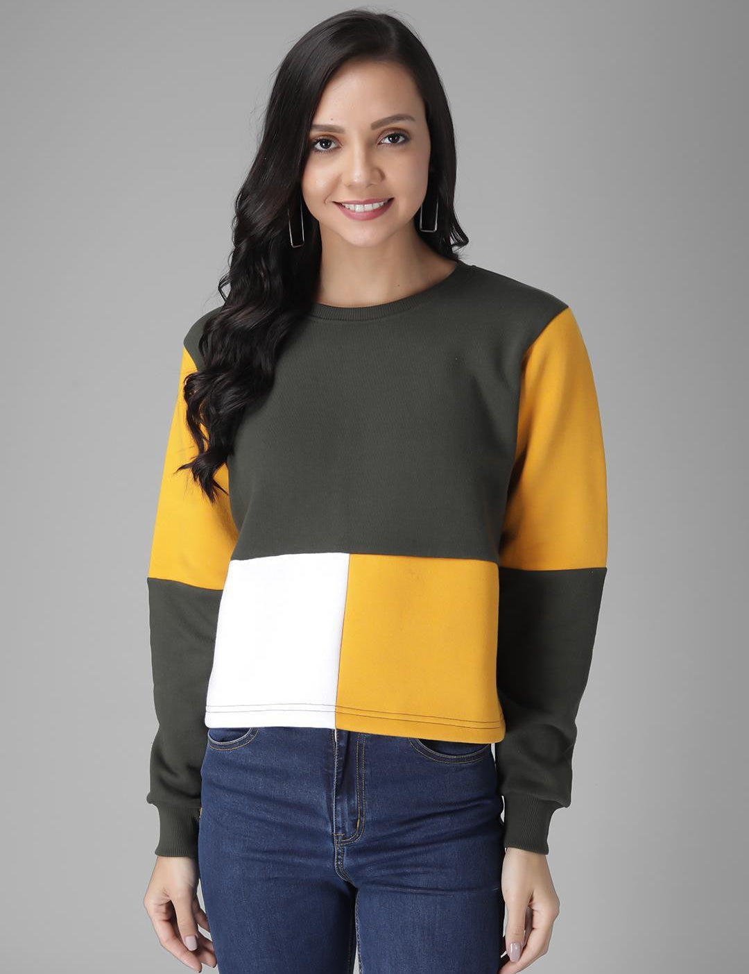 KOTTY Womens Full Sleeve Sweatshirt