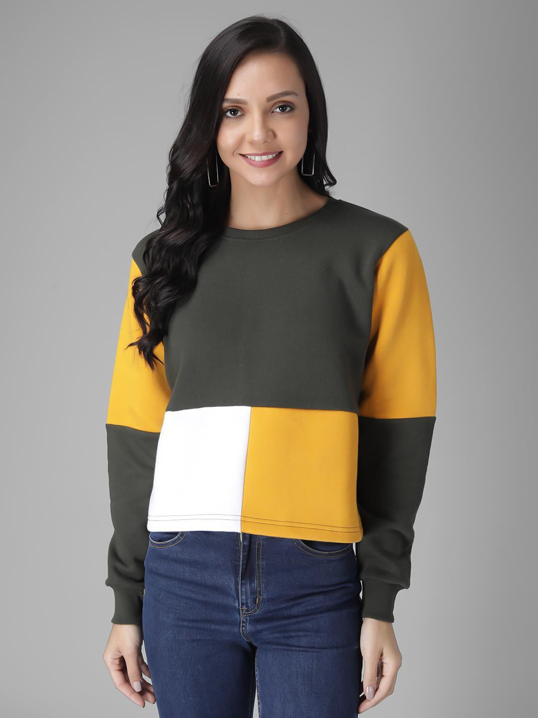 KOTTY Womens Full Sleeve Sweatshirt