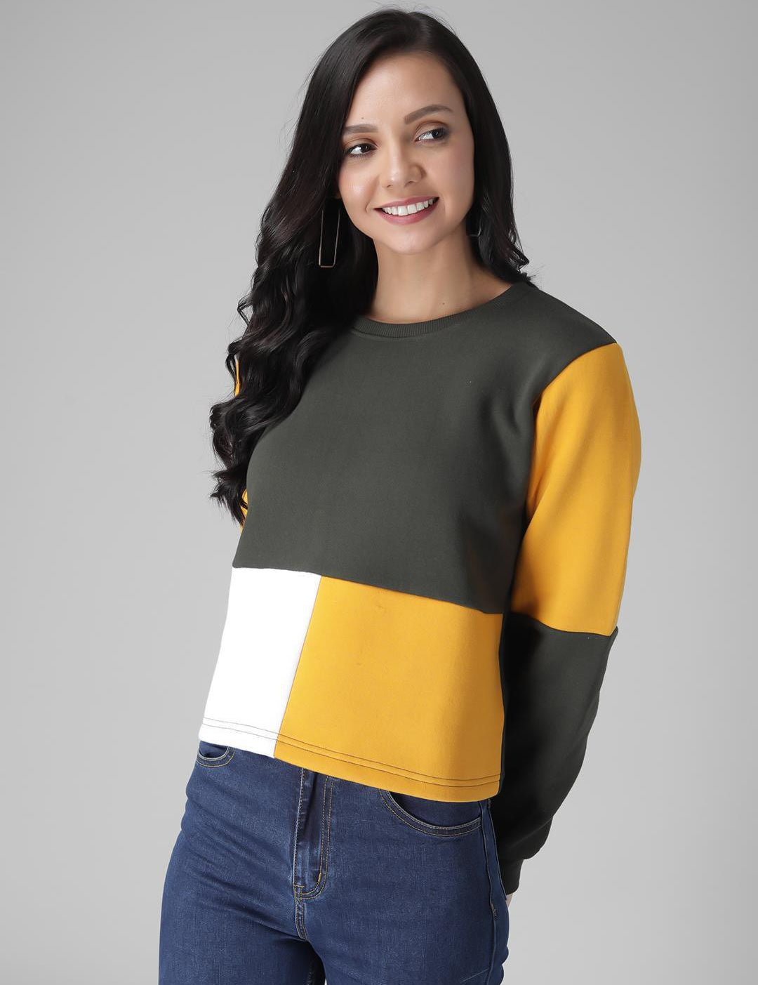 KOTTY Womens Full Sleeve Sweatshirt