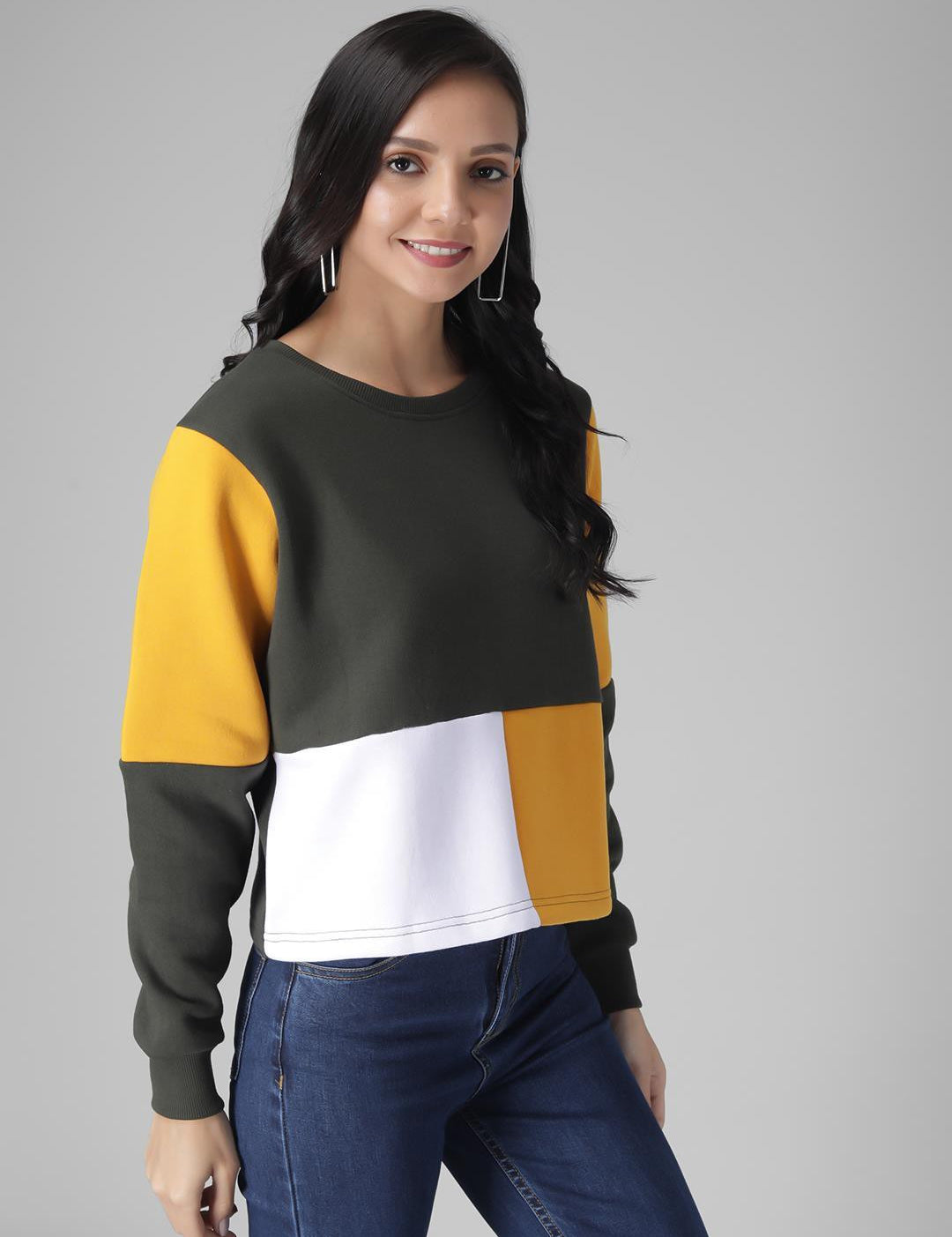 KOTTY Womens Full Sleeve Sweatshirt