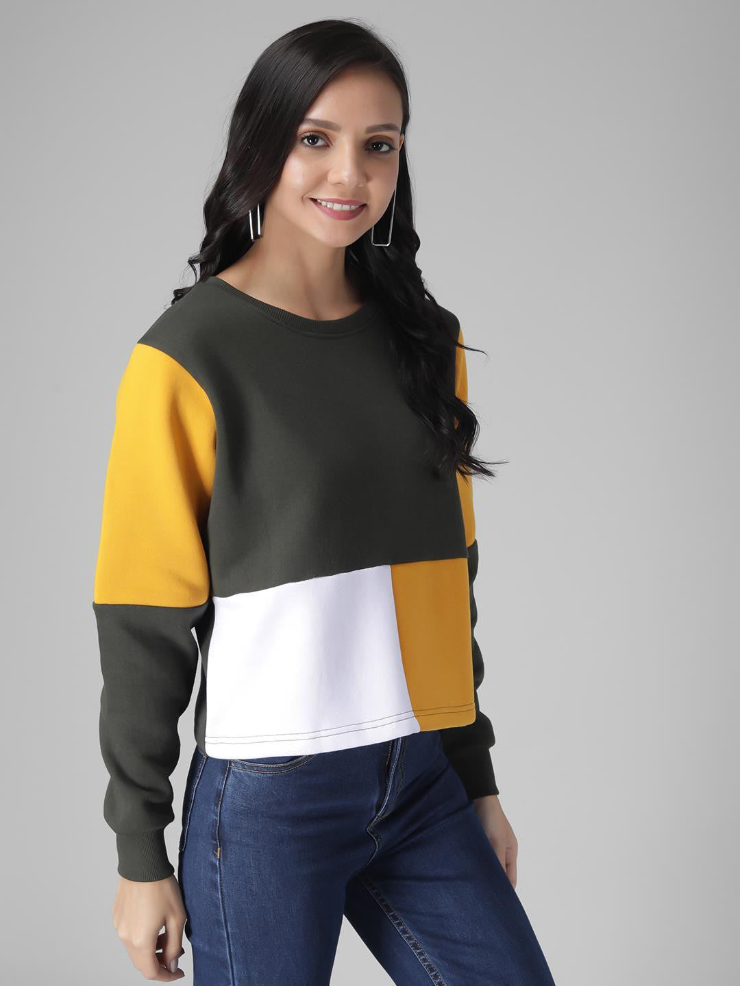 KOTTY Womens Full Sleeve Sweatshirt