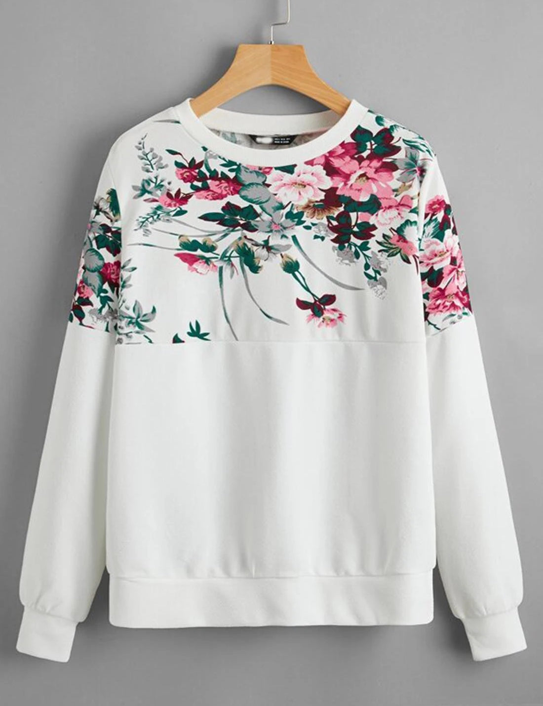 KOTTY Full Sleeve Floral Print Women Sweatshirt 