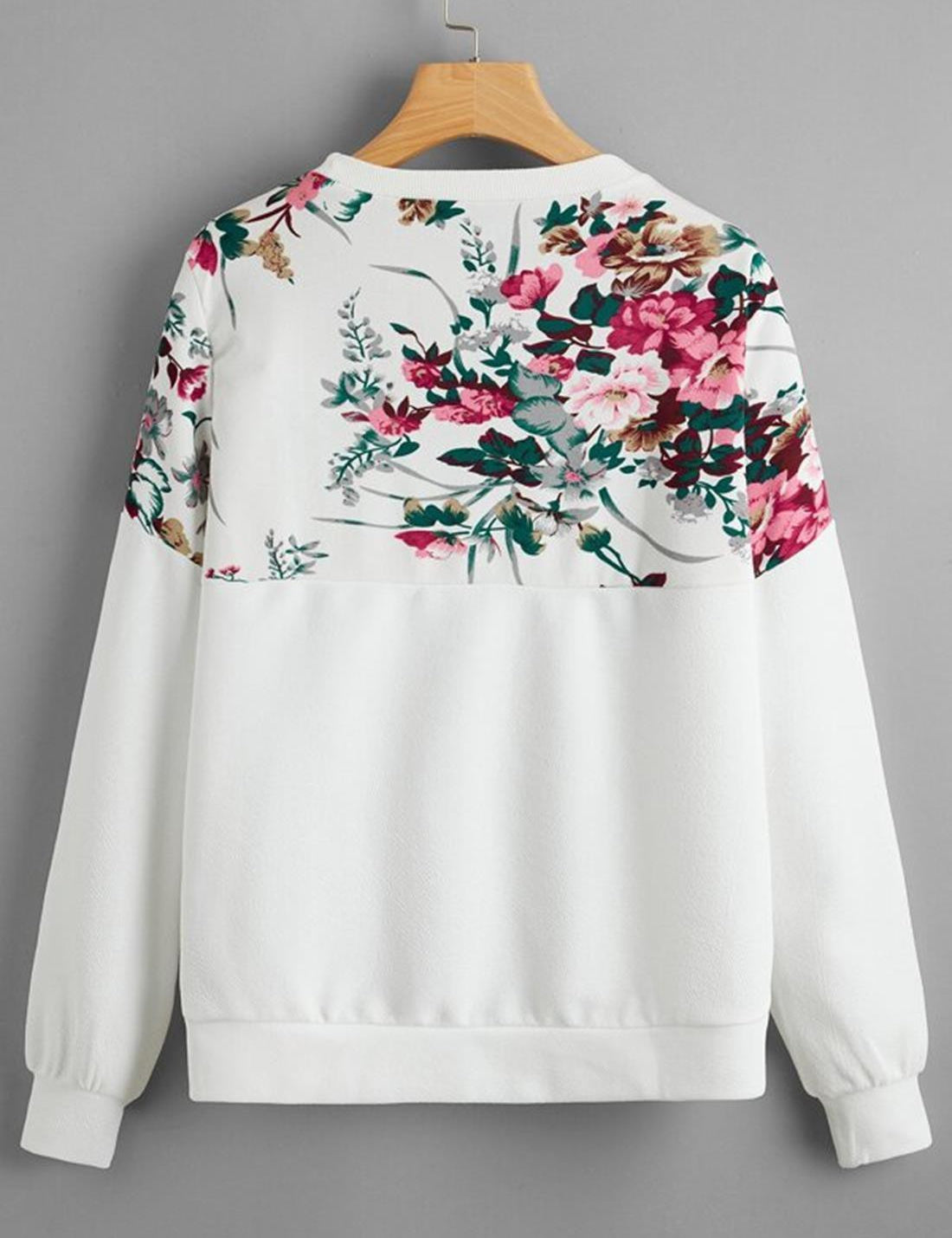 KOTTY Full Sleeve Floral Print Women Sweatshirt 