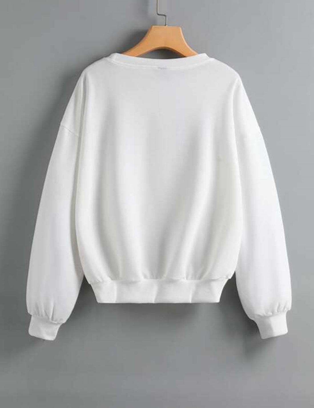 KOTTY Solid Casual Women Sweatshirt 