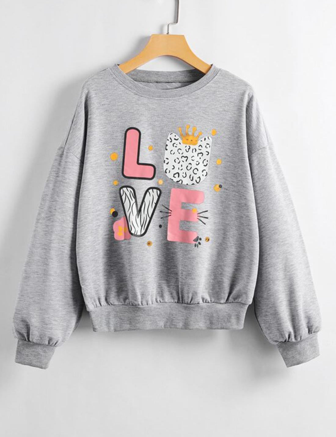 KOTTY Solid Casual Women Sweatshirt 