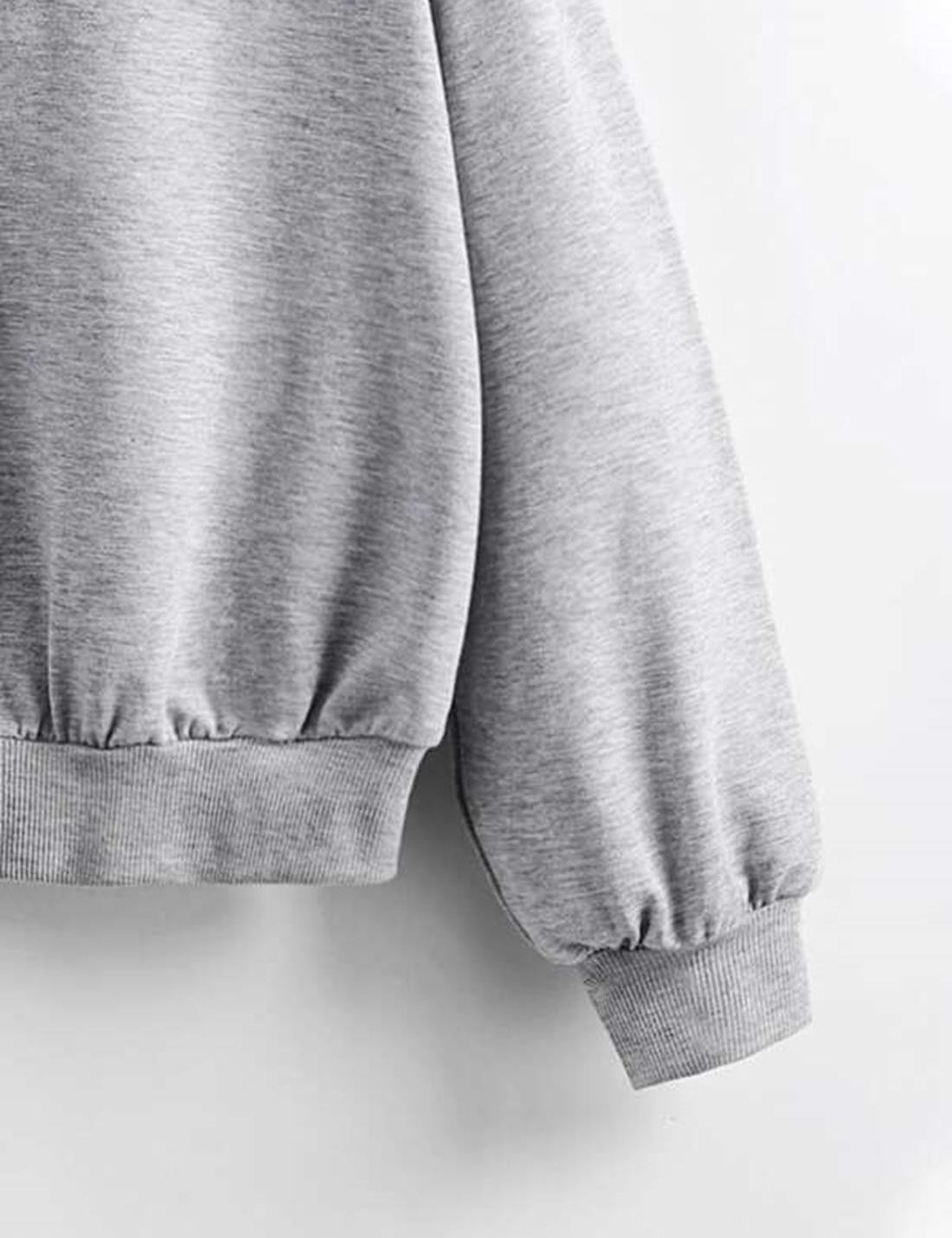 KOTTY Solid Casual Women Sweatshirt 