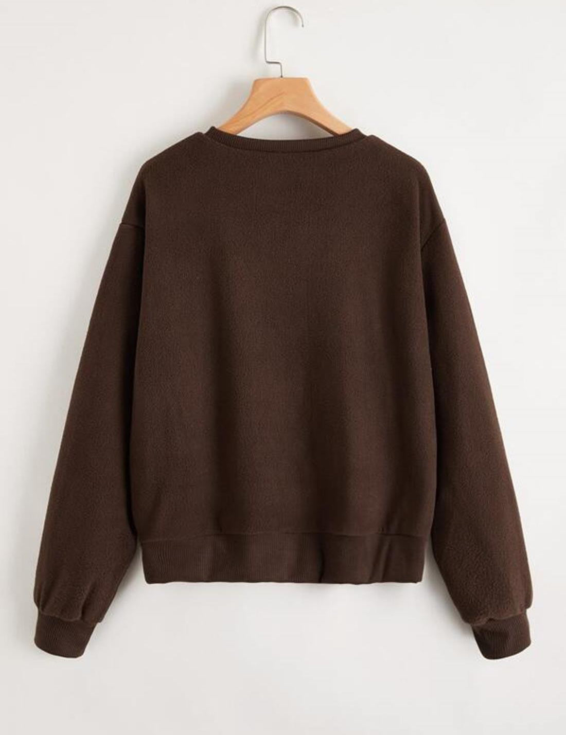KOTTY Solid Casual Women Sweatshirt 