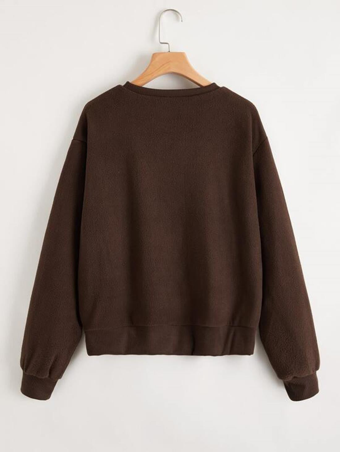 KOTTY Solid Casual Women Sweatshirt 