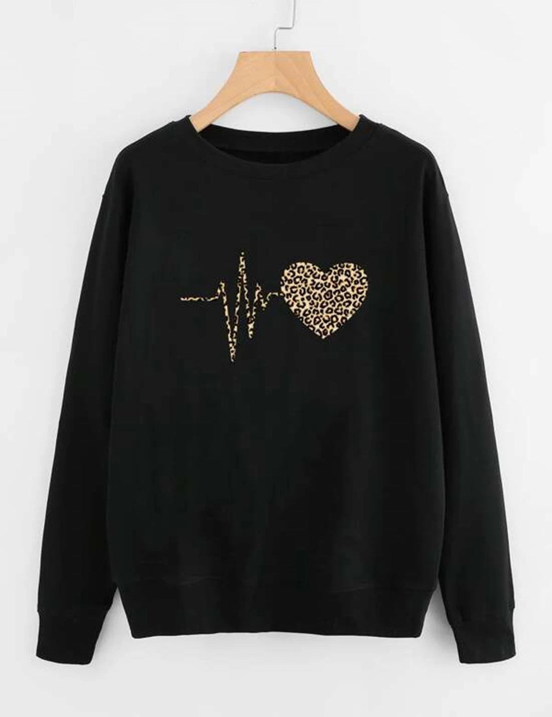 KOTTY Women's Solid Kettle Black Stylish Sweatshirt