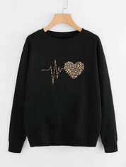 KOTTY Women's Solid Kettle Black Stylish Sweatshirt