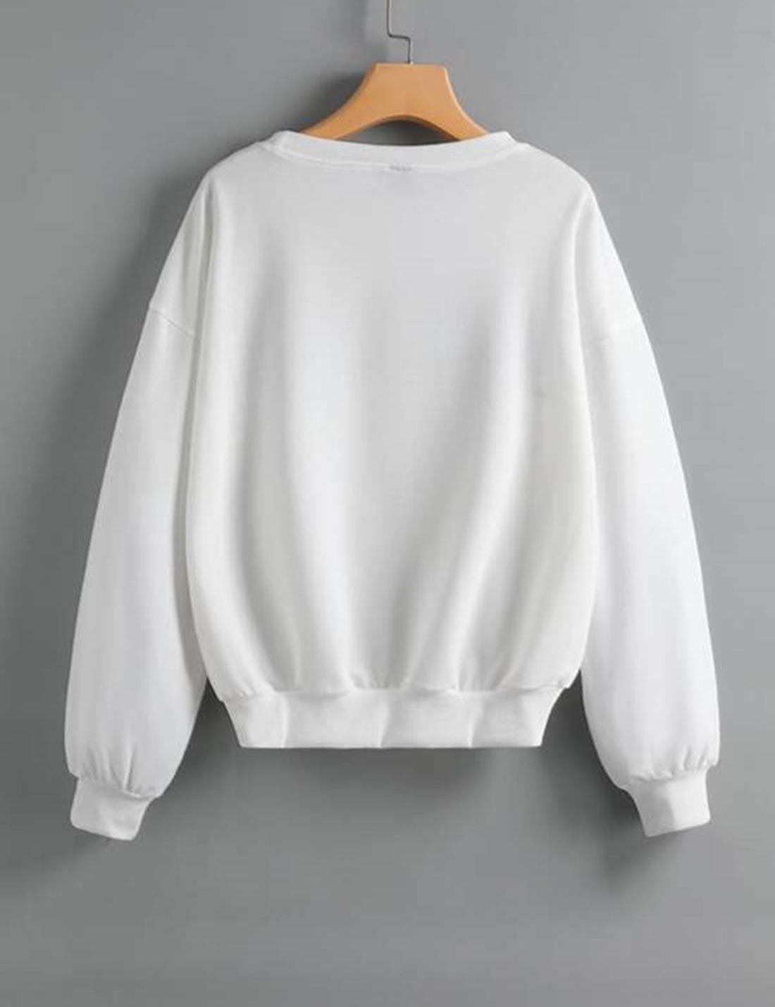 KOTTY Women's Solid Kettle Black Stylish Sweatshirt