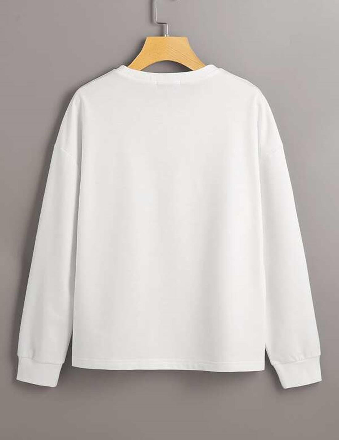 KOTTY Women's Solid Kettle Black Stylish Sweatshirt