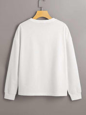 KOTTY Women's Solid Kettle Black Stylish Sweatshirt