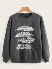 KOTTY Women's Solid Kettle Black Stylish Sweatshirt