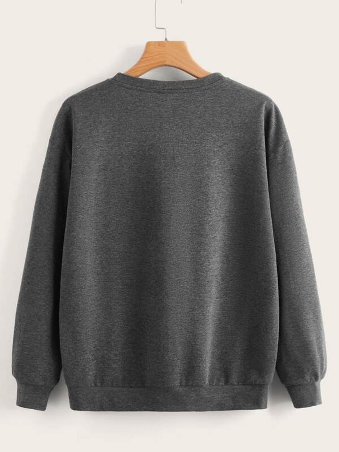 KOTTY Women's Solid Kettle Black Stylish Sweatshirt