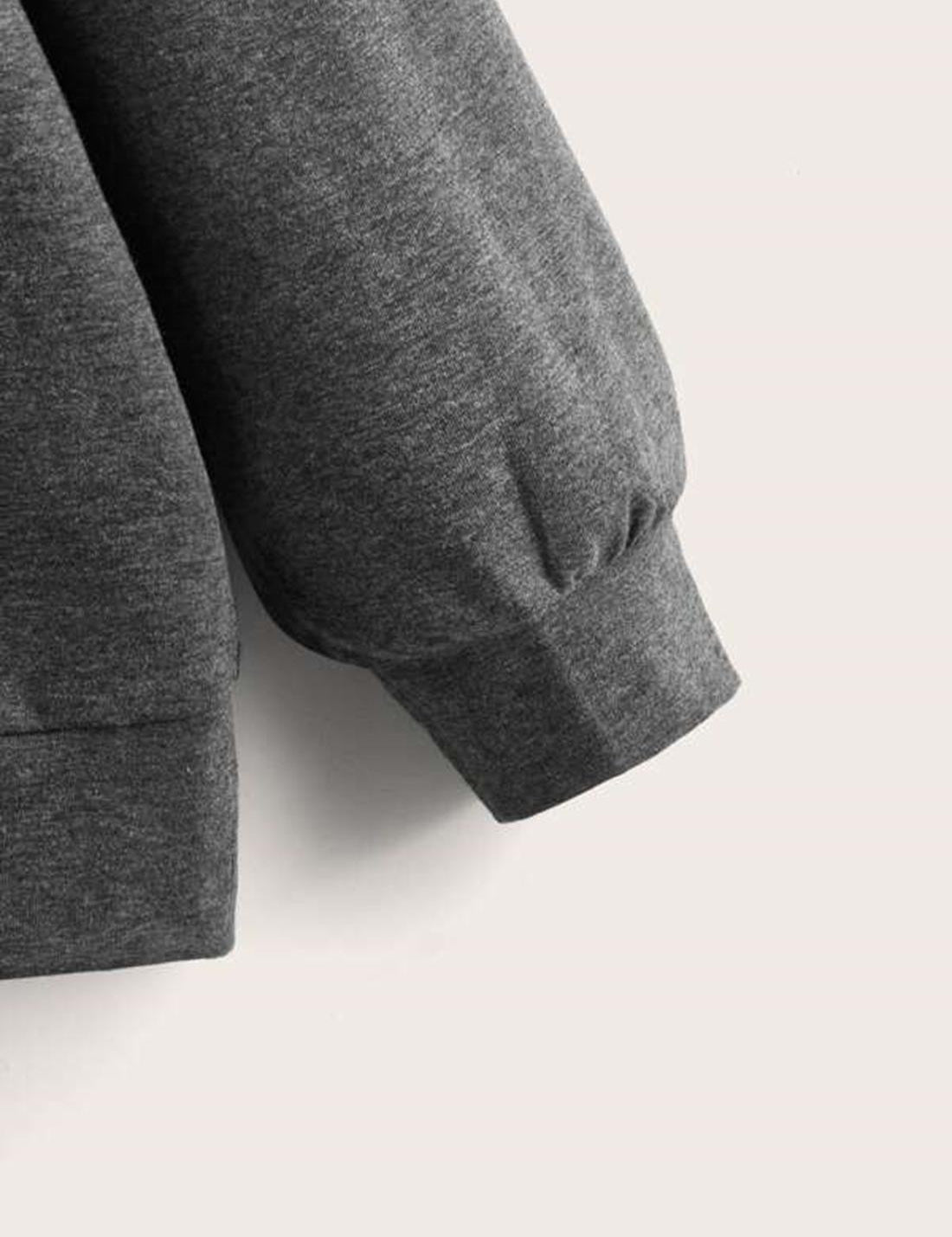 KOTTY Women's Solid Kettle Black Stylish Sweatshirt
