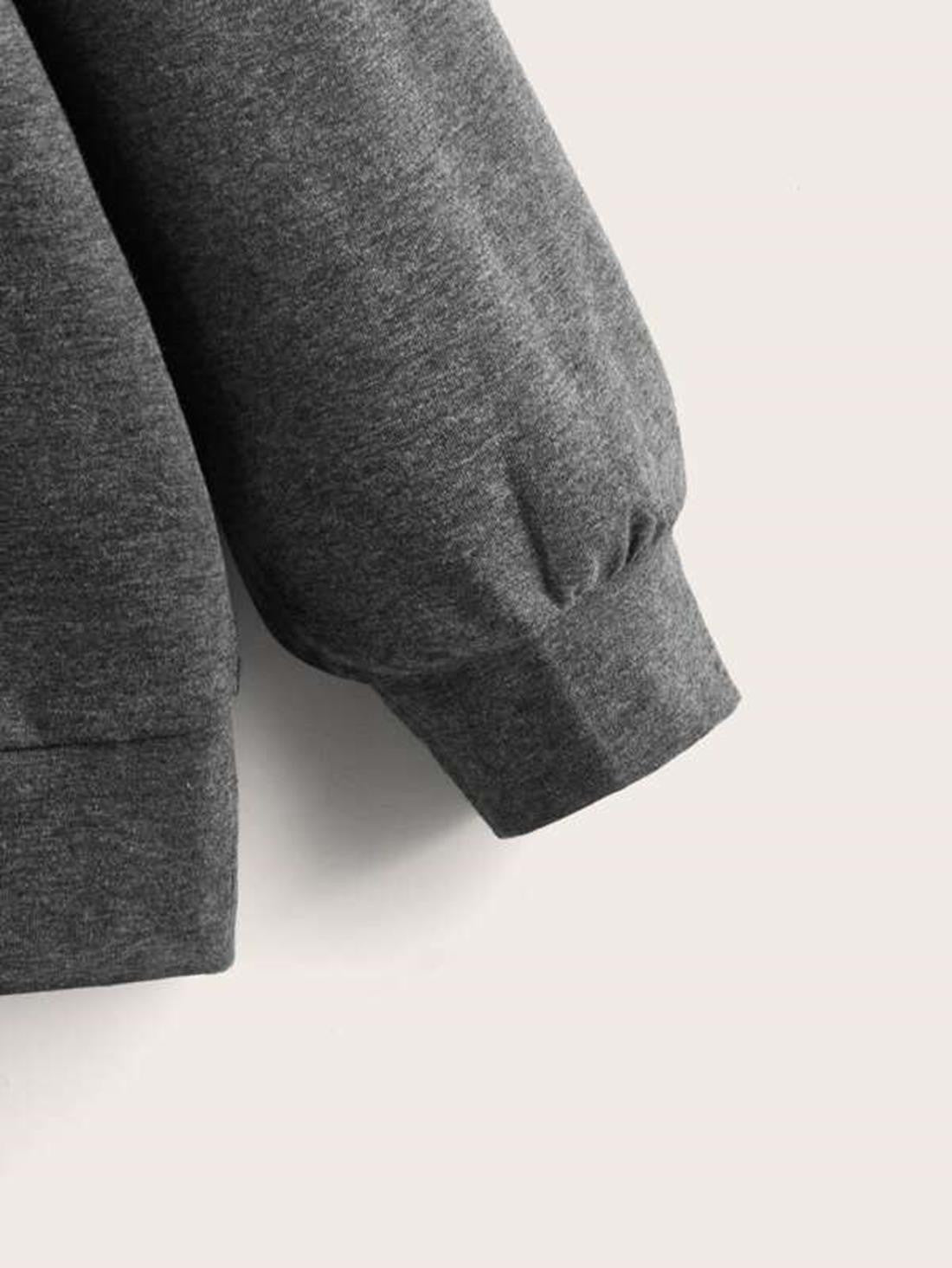 KOTTY Women's Solid Kettle Black Stylish Sweatshirt