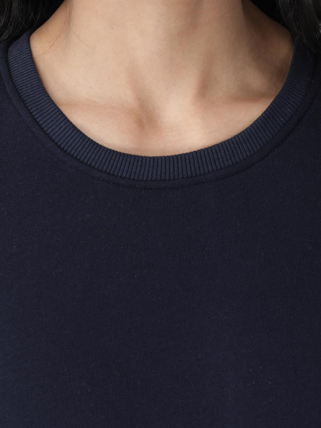 KOTTY Full Sleeve Color Block Women Sweatshirt 