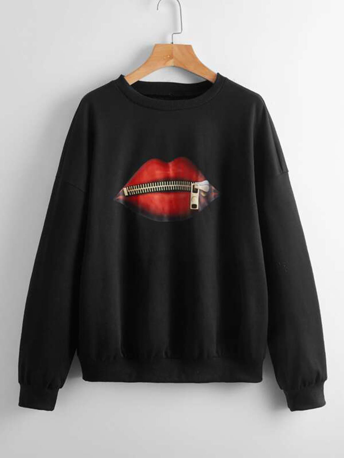 KOTTY Solid Casual Women Sweatshirt 