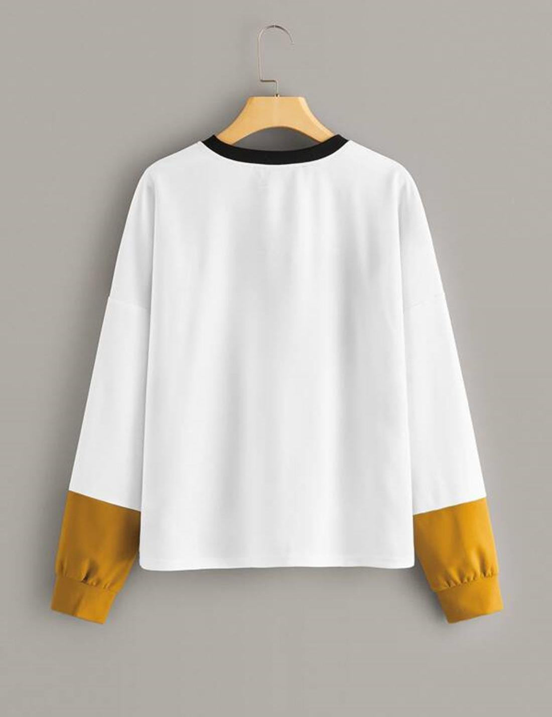 KOTTY Women's Solid Kettle Black Stylish Sweatshirt