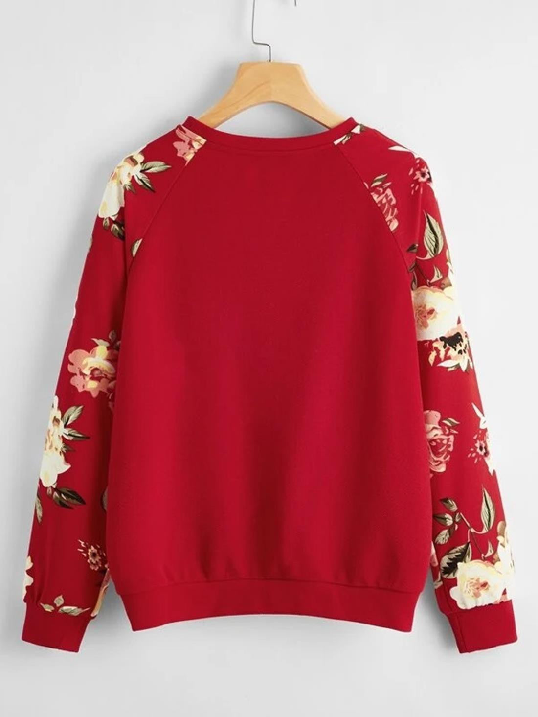 KOTTY Full Sleeve Floral Print Women Sweatshirt 
