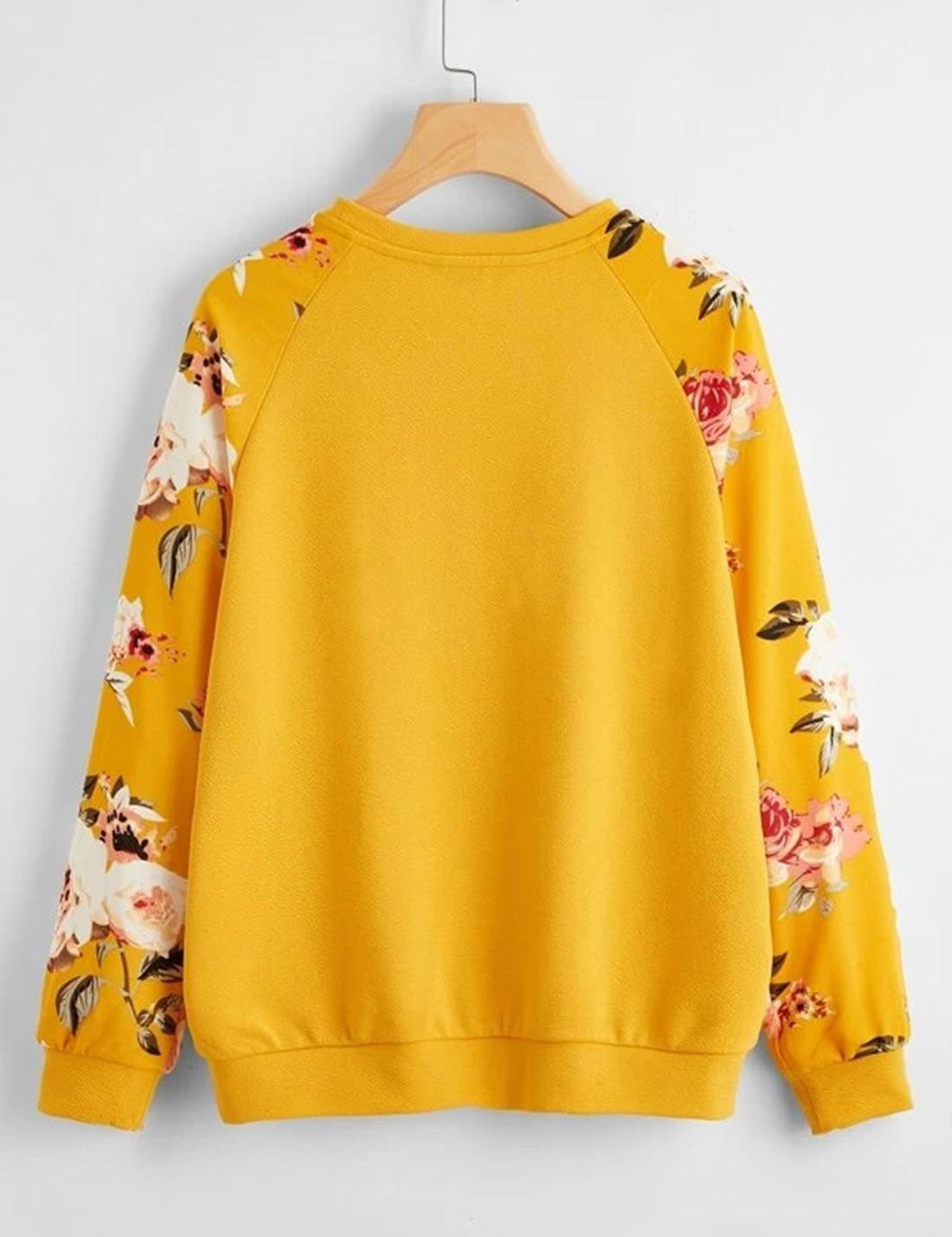 KOTTY Full Sleeve Floral Print Women Sweatshirt 