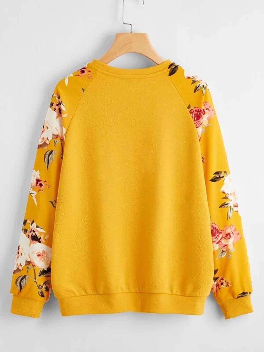 KOTTY Full Sleeve Floral Print Women Sweatshirt 