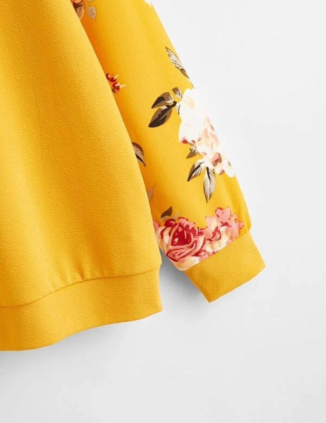 KOTTY Full Sleeve Floral Print Women Sweatshirt 