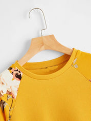 KOTTY Full Sleeve Floral Print Women Sweatshirt 