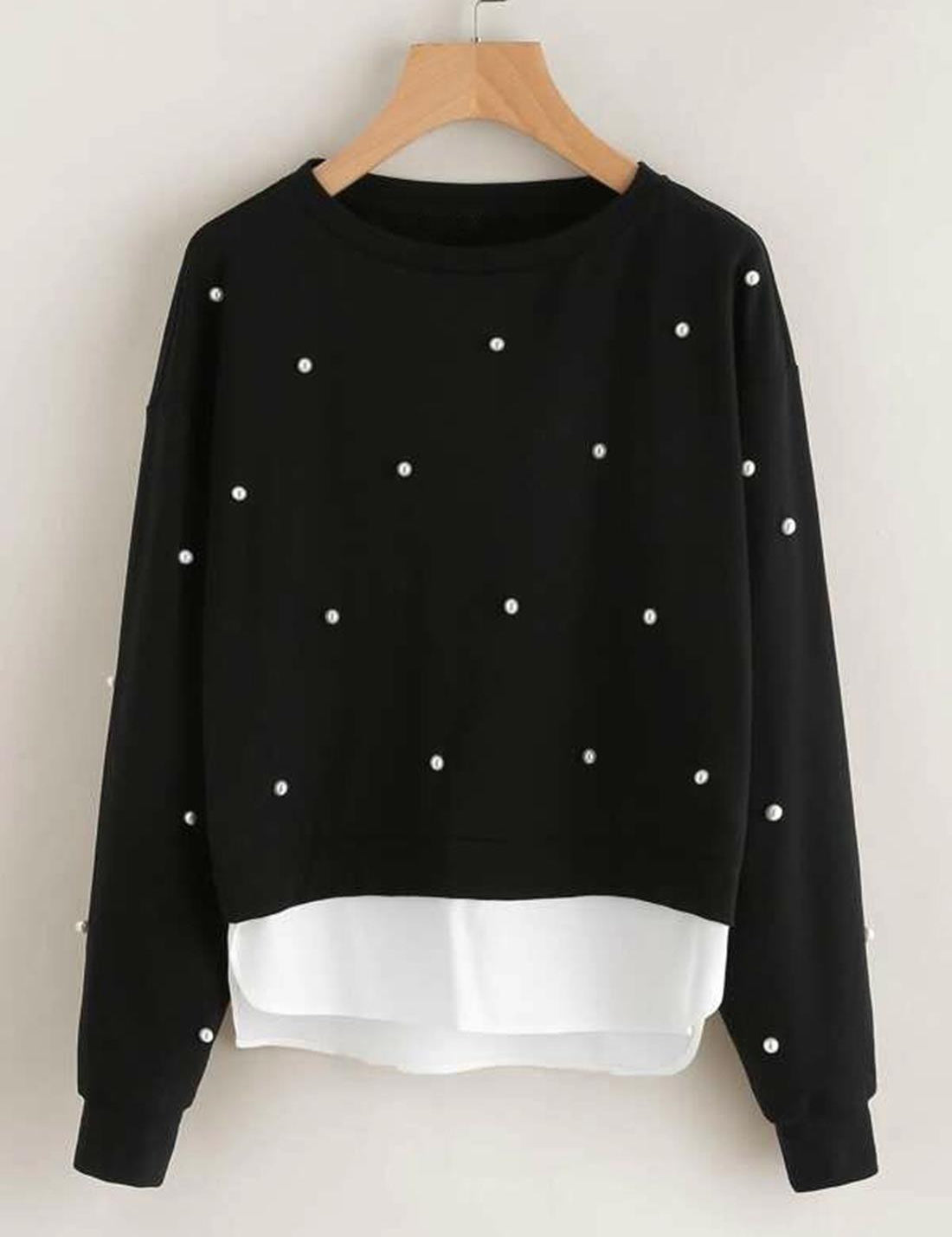 KOTTY Solid Casual Women Sweatshirt 