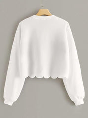 KOTTY Women's Solid Kettle Black Stylish Sweatshirt