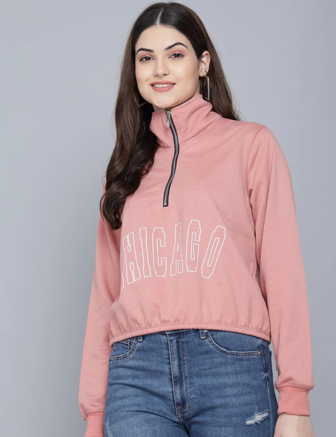 KOTTY Full Sleeve Printed Women Sweatshirt 