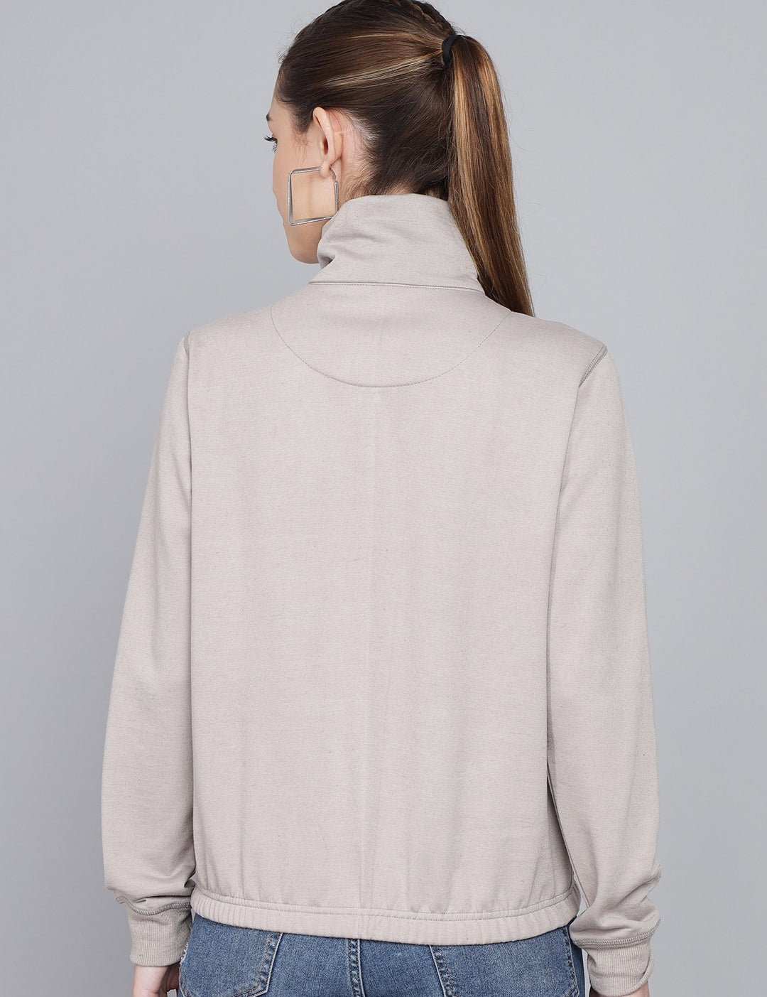 KOTTY Full Sleeve Embroidered Women Sweatshirt 
