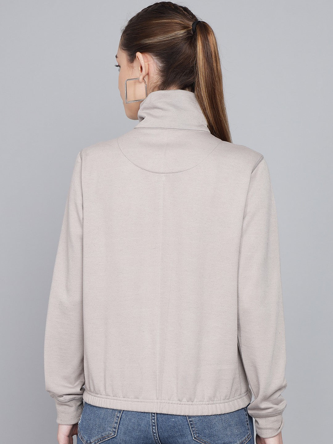 KOTTY Full Sleeve Embroidered Women Sweatshirt 