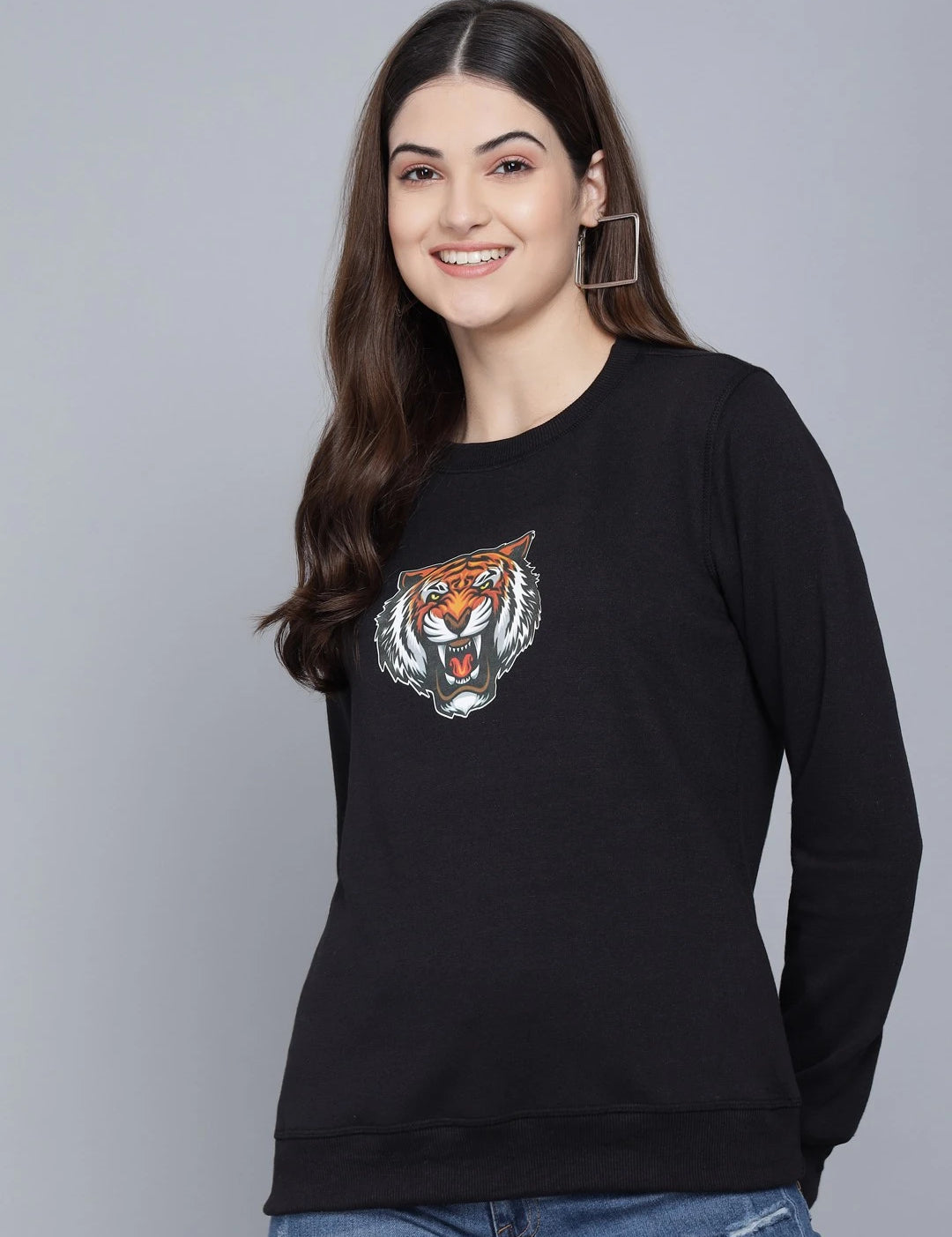 KOTTY Full Sleeve Printed Women Sweatshirt 