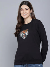 KOTTY Full Sleeve Printed Women Sweatshirt 