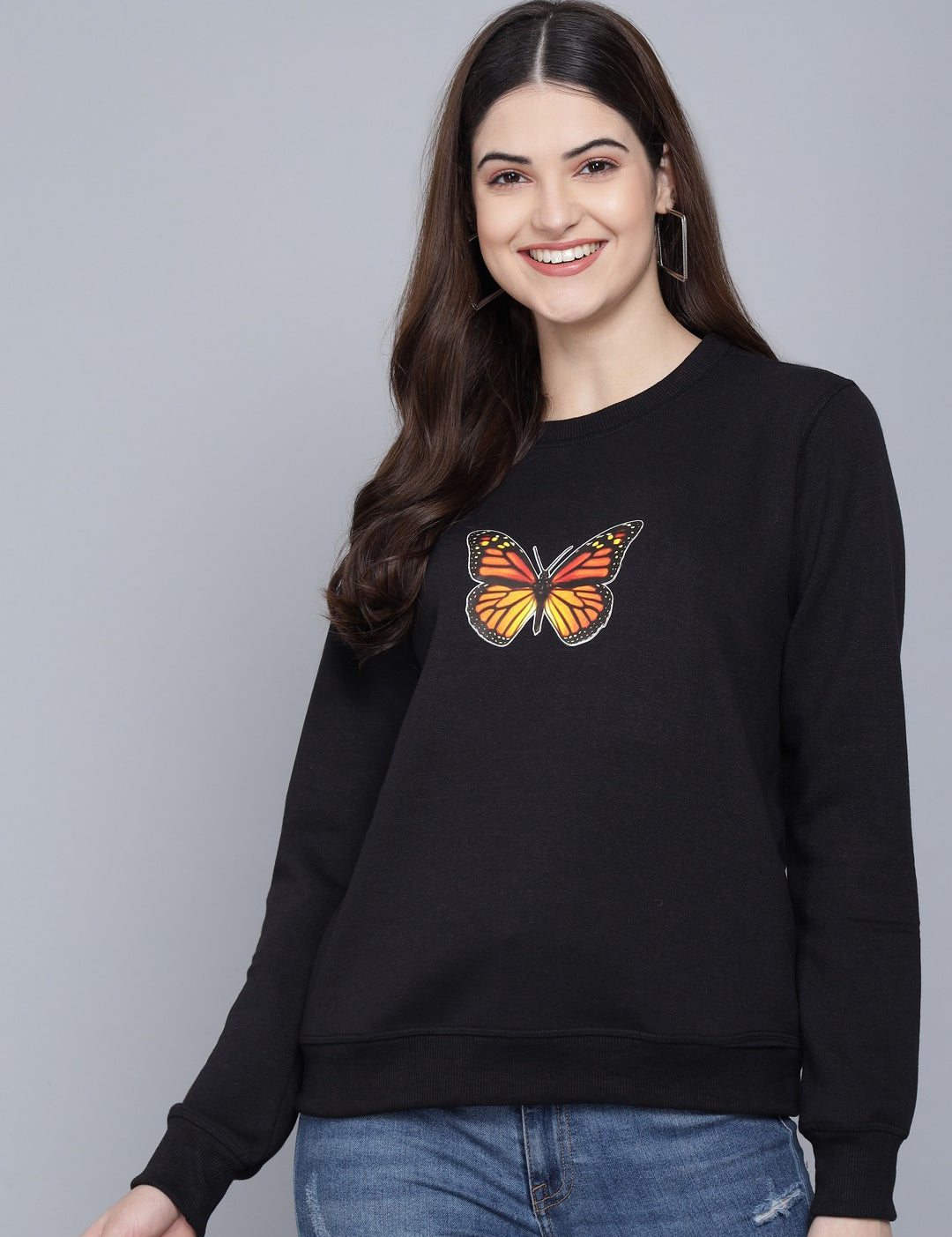 KOTTY Full Sleeve Printed Women Sweatshirt 
