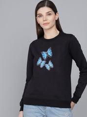 KOTTY Full Sleeve Printed Women Sweatshirt 